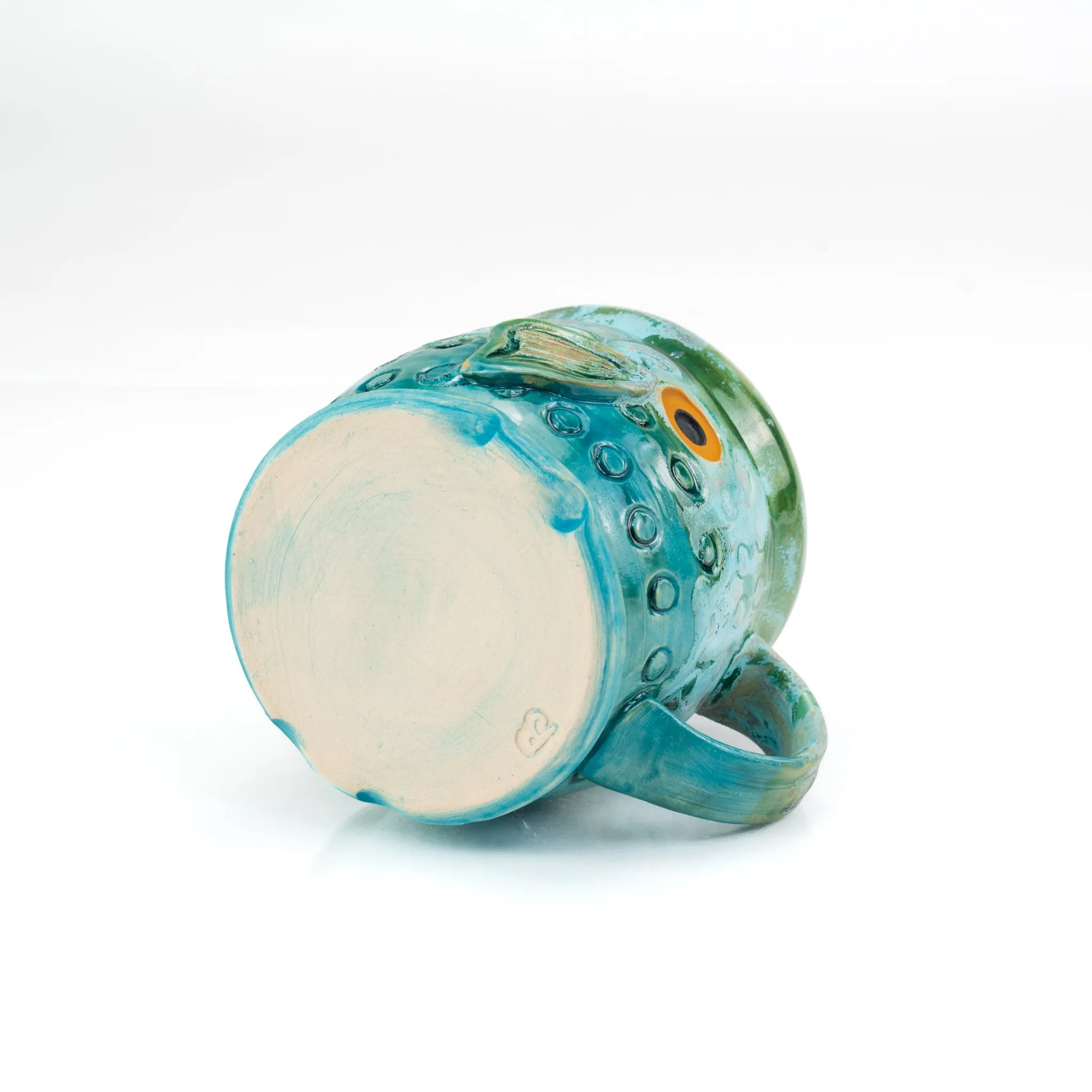 Mug 16 oz - Sea Foam Green Fish Mug