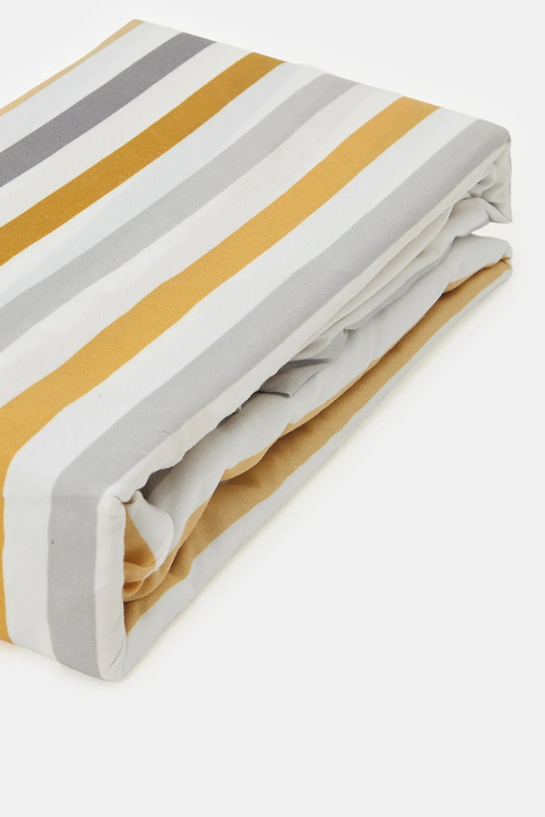 Multicolour Striped Fitted Sheet (Double Size)