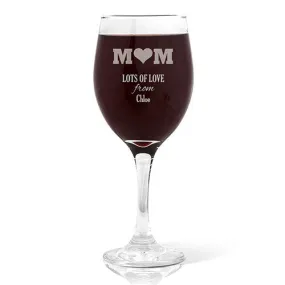 Mum Wine Glass Wine Glass