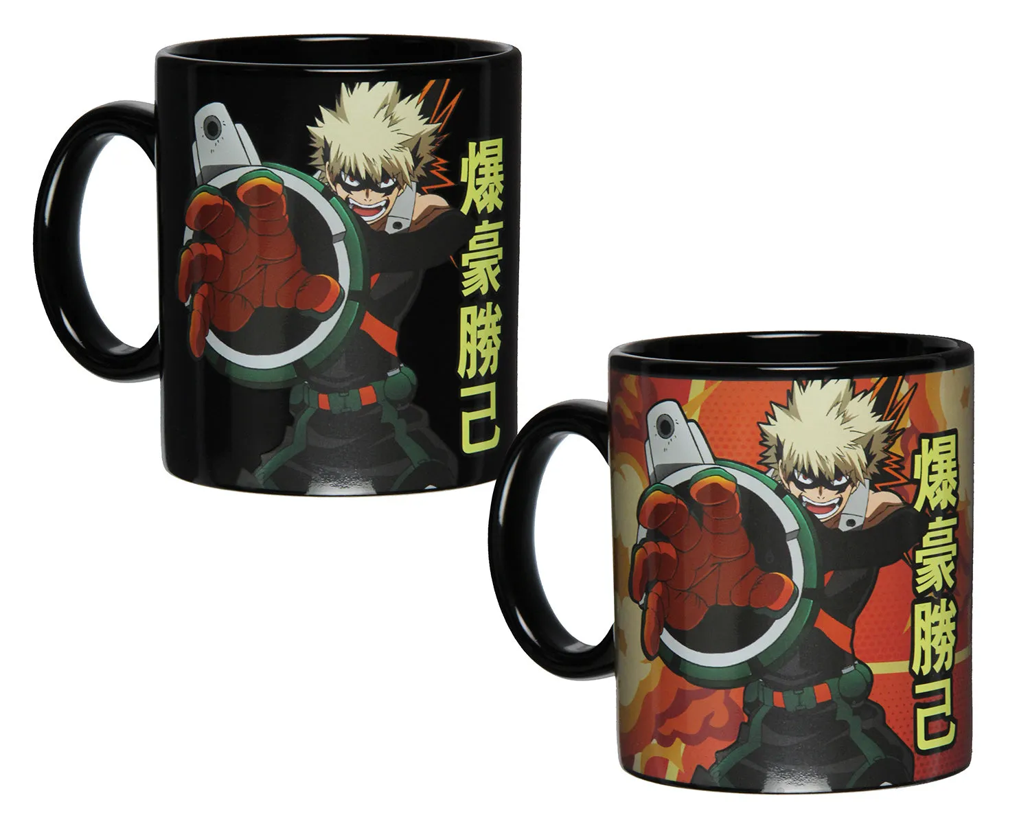 My Hero  Academia Katsuki Bakugo Heat Reactive Color Changing 16 Oz. Coffee Mug