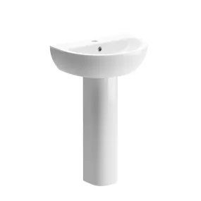 Naburn 550mm Basin and Full Pedestal