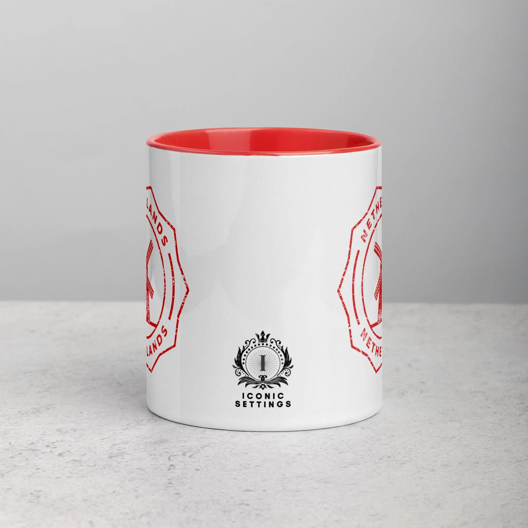 Netherlands Mug with Color Inside - Red