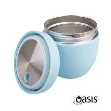 Oasis Stainless Steel Insulated Food Pod 470ml Island Blue