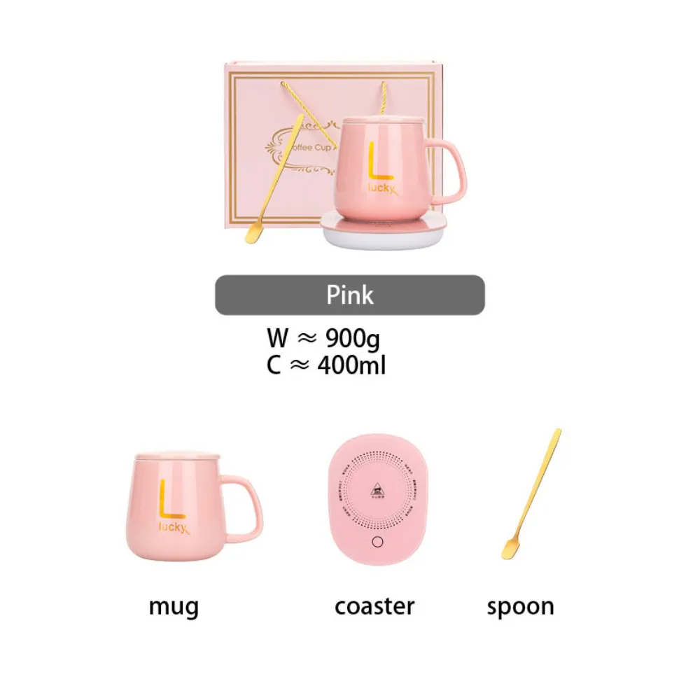 Office Mug With Heating Base & Gift Box