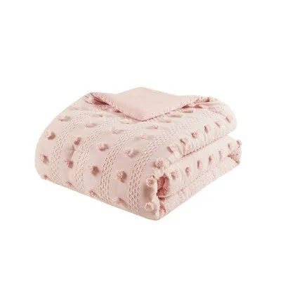 Open Box - Intelligent Design 3pc Full/Queen Elise Jacquard Comforter Set Pink