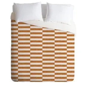 Open Box - Twin/Twin XL Little Arrow Design Co Aria Rectangle Tiles Comforter Set Orange - Deny Designs