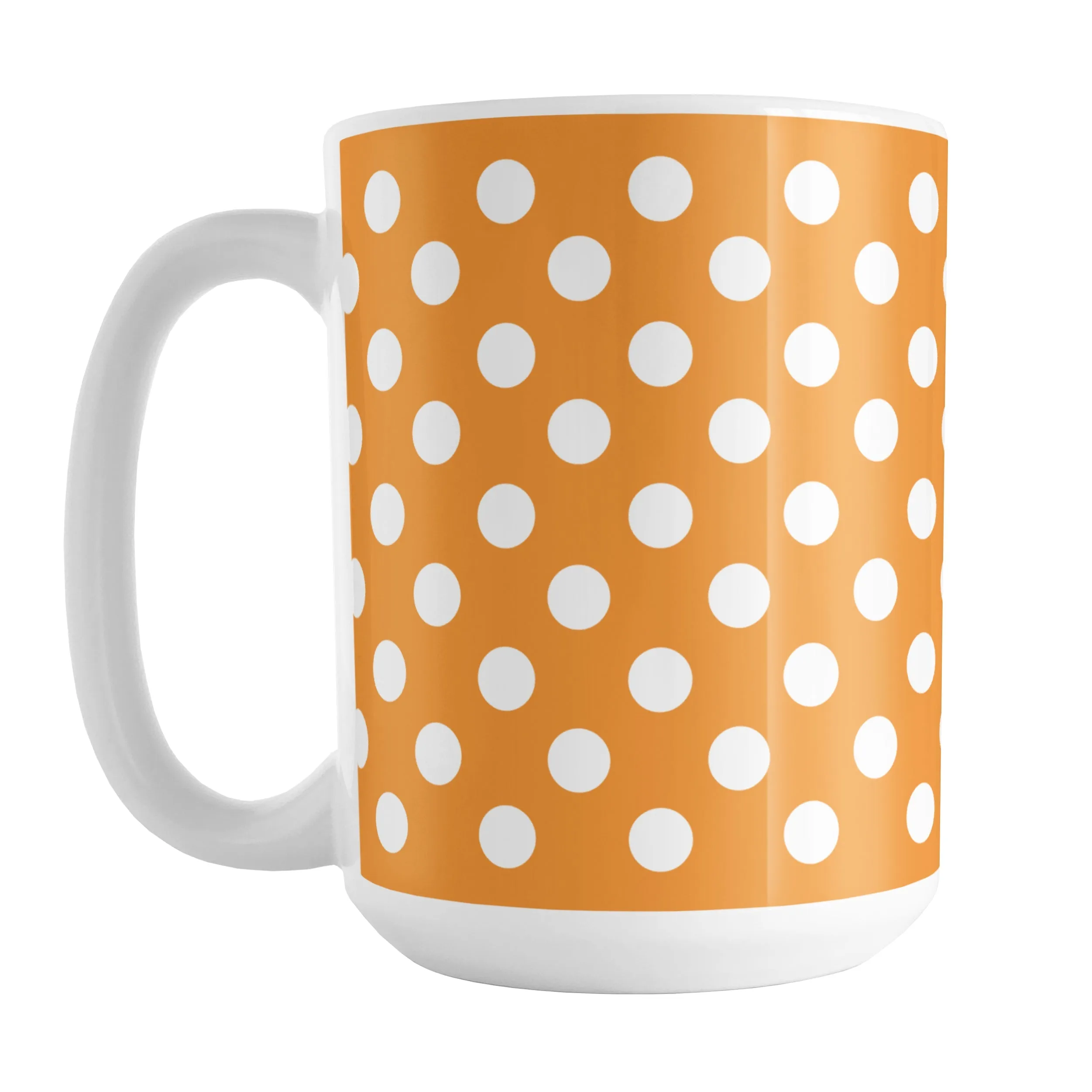 Orange Polka Dot Mug