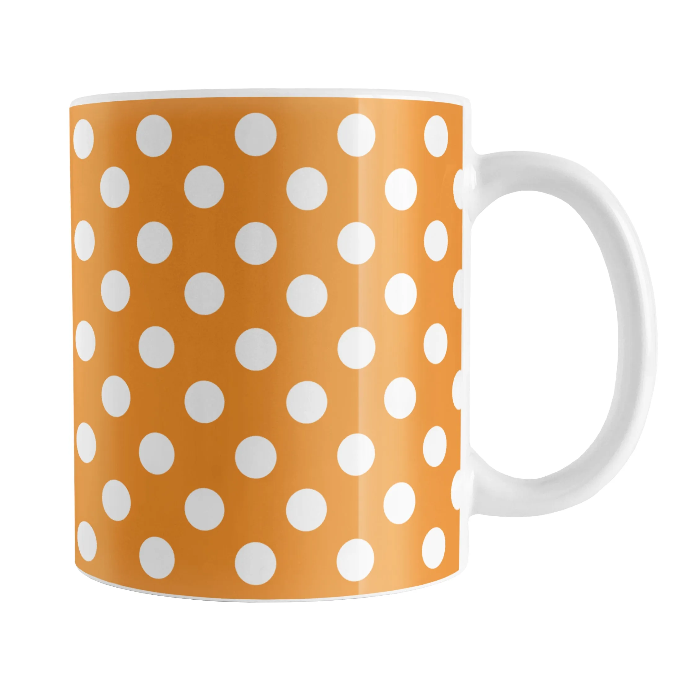 Orange Polka Dot Mug