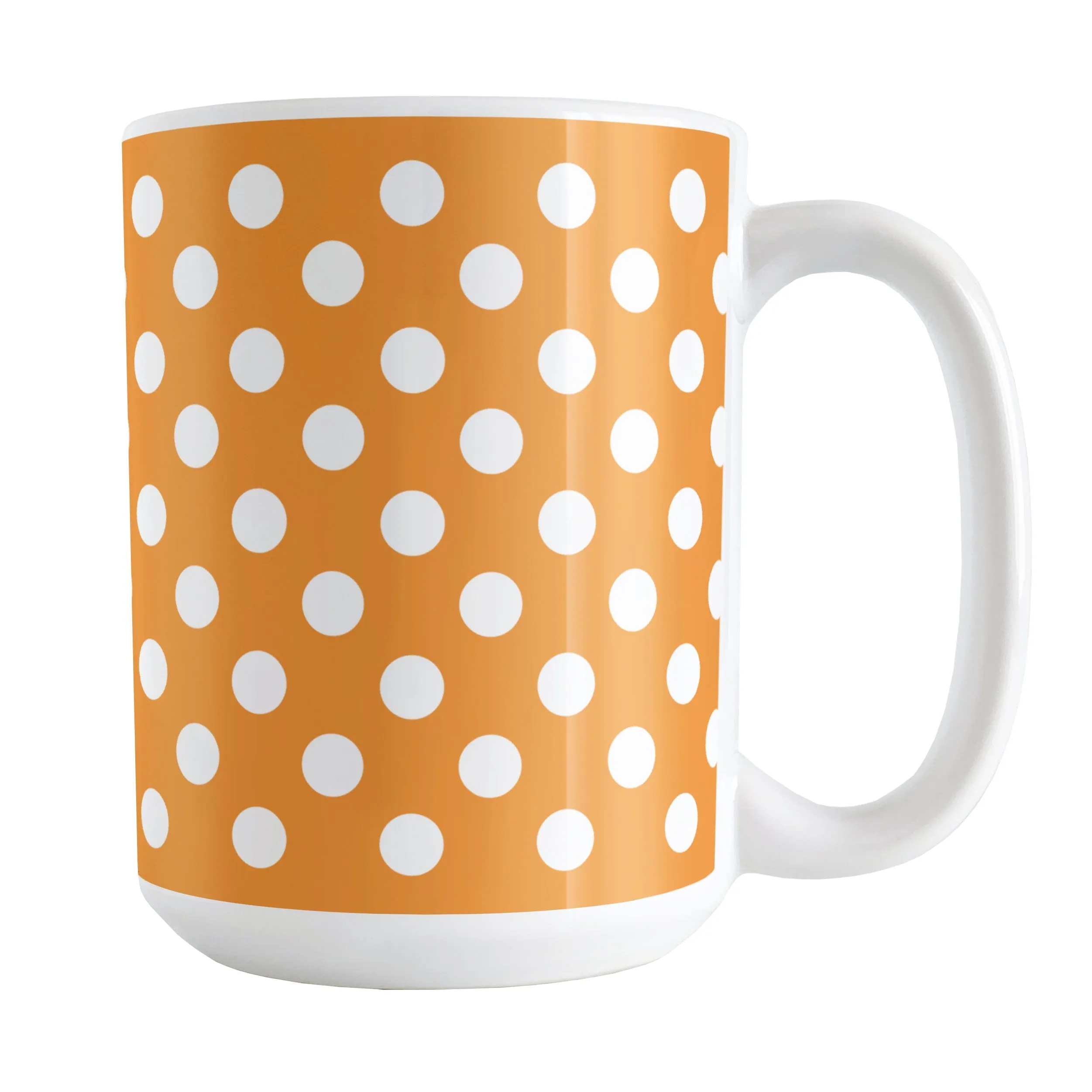 Orange Polka Dot Mug