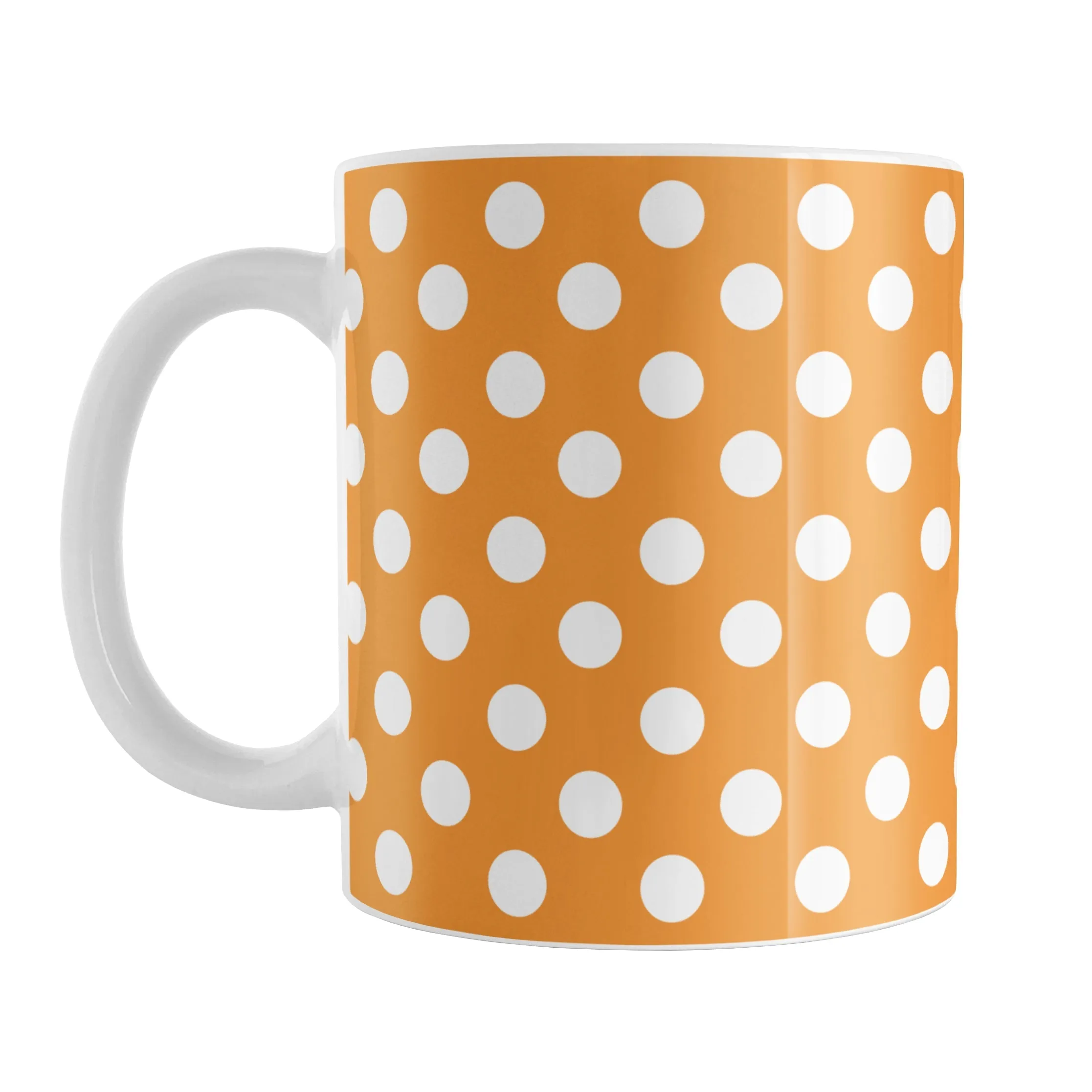 Orange Polka Dot Mug