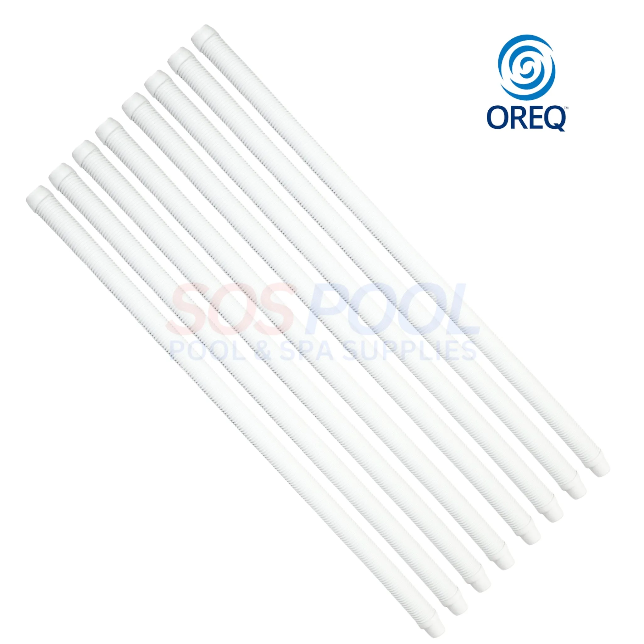 OREQ Sectional Connector Hose For Automatic Pool Cleaner Vacuum | White | 4' Ft | APC204