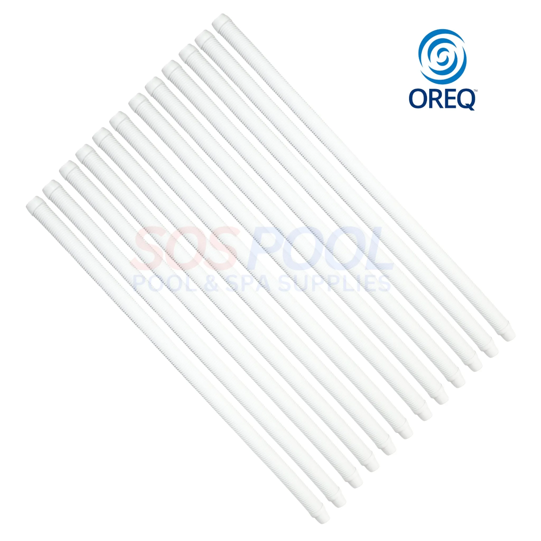 OREQ Sectional Connector Hose For Automatic Pool Cleaner Vacuum | White | 4' Ft | APC204