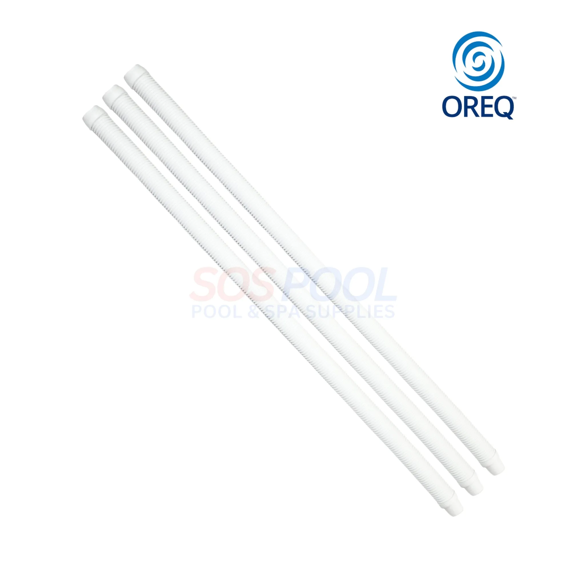 OREQ Sectional Connector Hose For Automatic Pool Cleaner Vacuum | White | 4' Ft | APC204