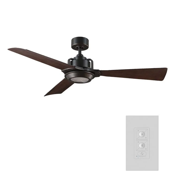 Osprey 56" Three-Blade Indoor/Outdoor Smart Ceiling Fan with 2700K LED Light Kit and Wall Control