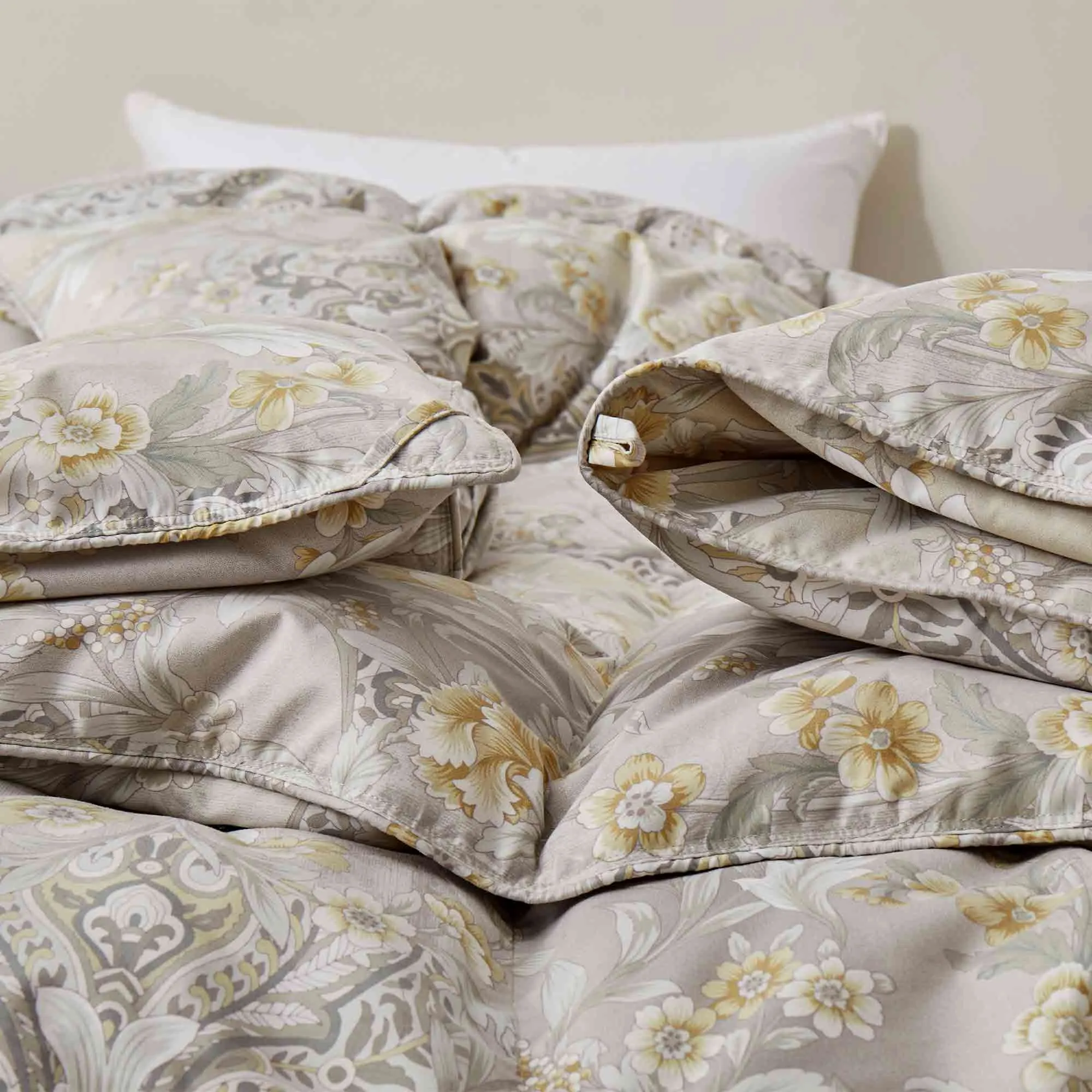 Paisley Print Goose Feather and Down Comforter Vintage Aesthetic Style