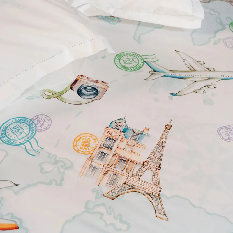 Passport To Wonderland Bed Sheet