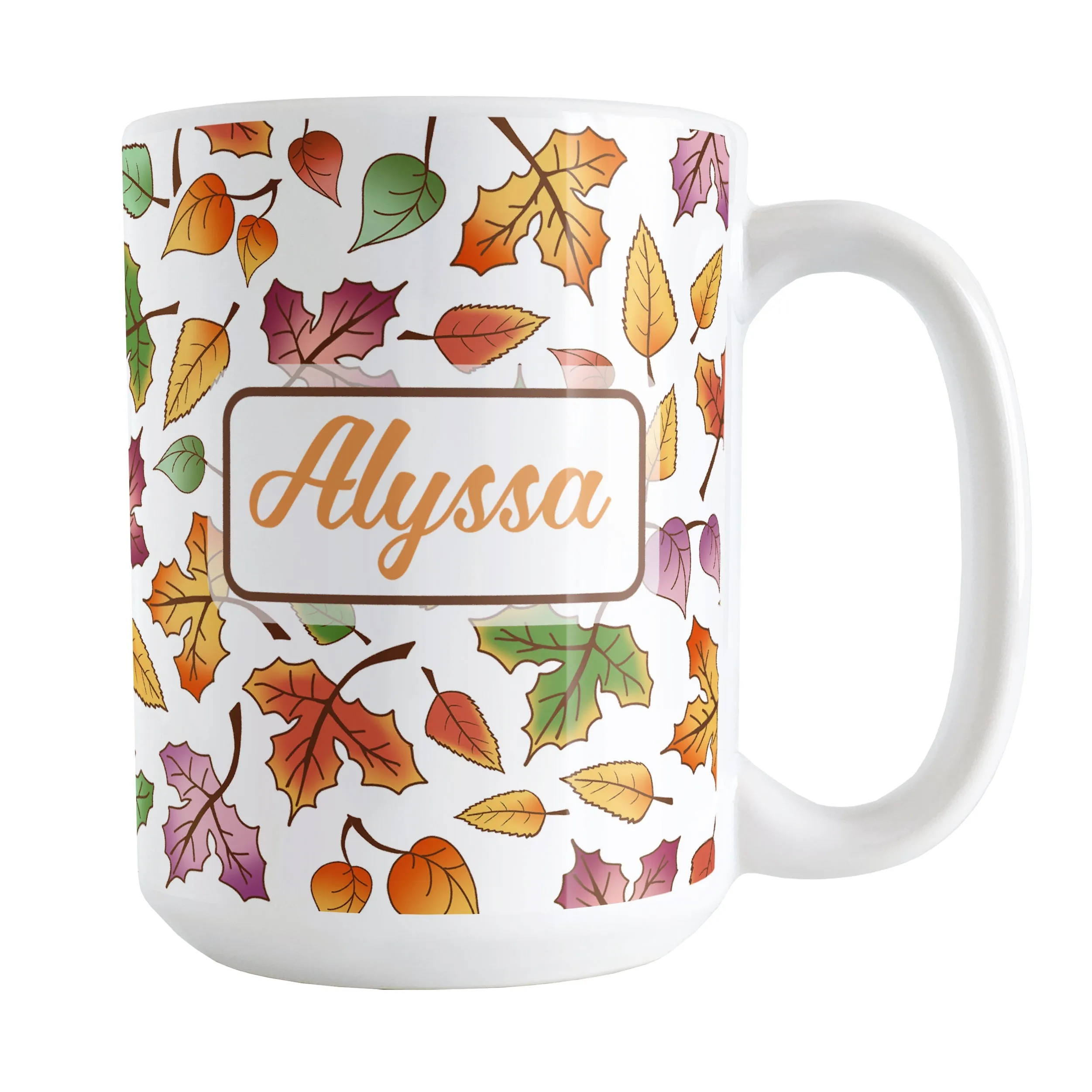 Personalized Changing Leaves Fall Mug