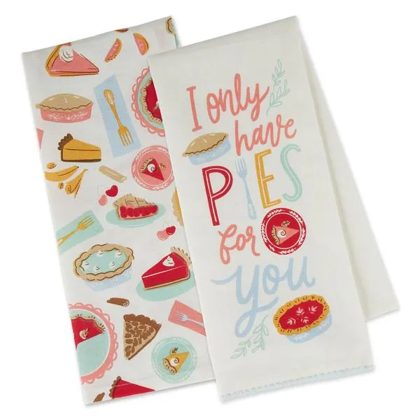 'Pies For You' Dish Towel Set