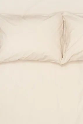 Pima Cotton Percale Bedding in Sand Color