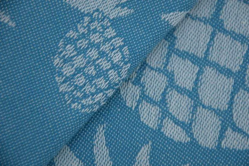 Pineapple Turquoise 100% Cotton Towel