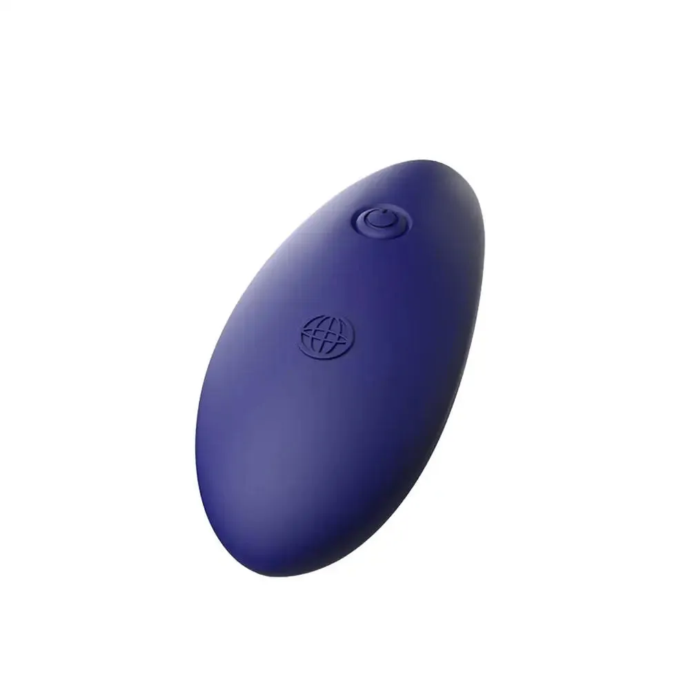 Pipedream Glass Blue Rechargeable Vibrating Butt Plug with Suction Cup