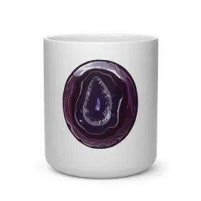 Purple Rock Heart Shape Mug