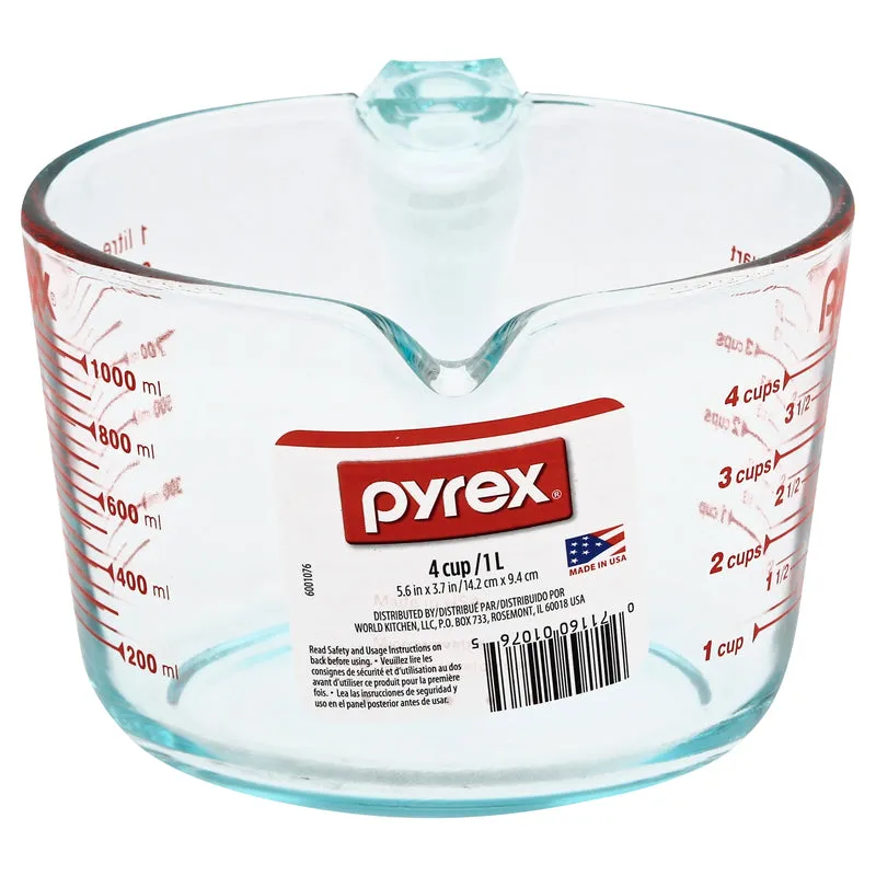 Pyrex 32 oz Glass Clear Measuring Cup