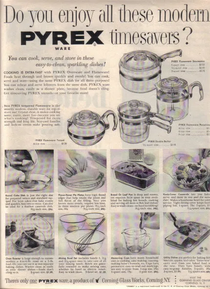 Pyrex Flameware #8446B 6 cup Tea Pot F*S