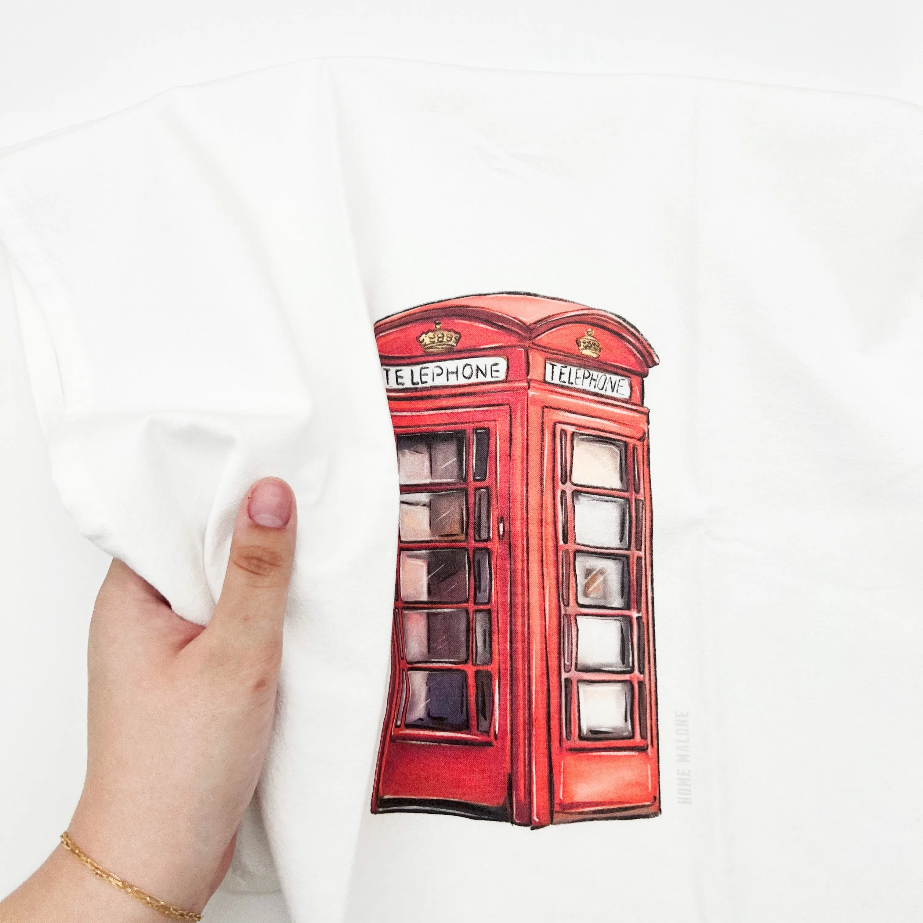 Red Phone Booth Tea Towel - ONLINE EXCLUSIVE