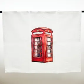 Red Phone Booth Tea Towel - ONLINE EXCLUSIVE