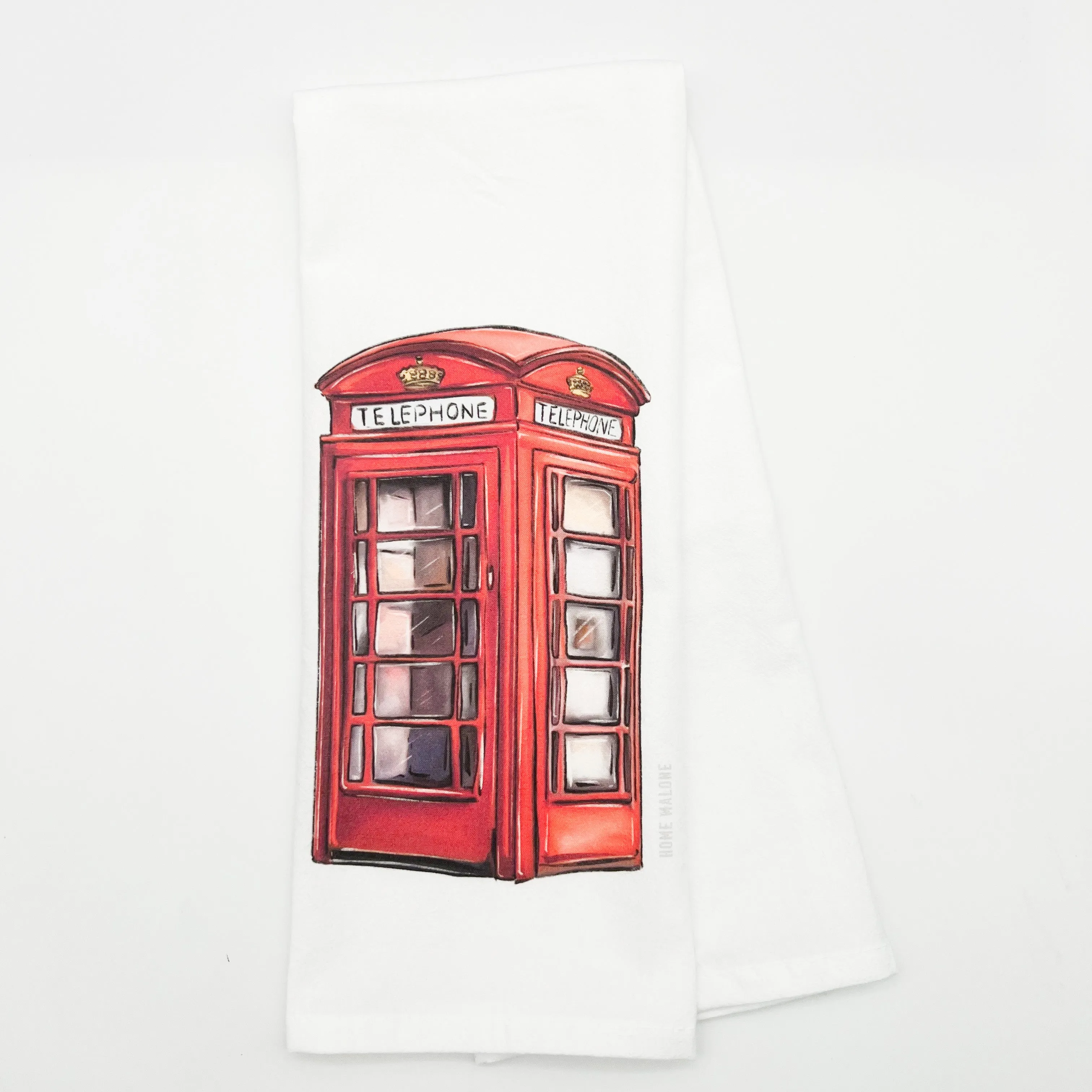 Red Phone Booth Tea Towel - ONLINE EXCLUSIVE