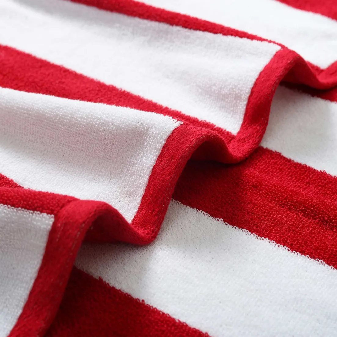 Red Striped Baby Towels