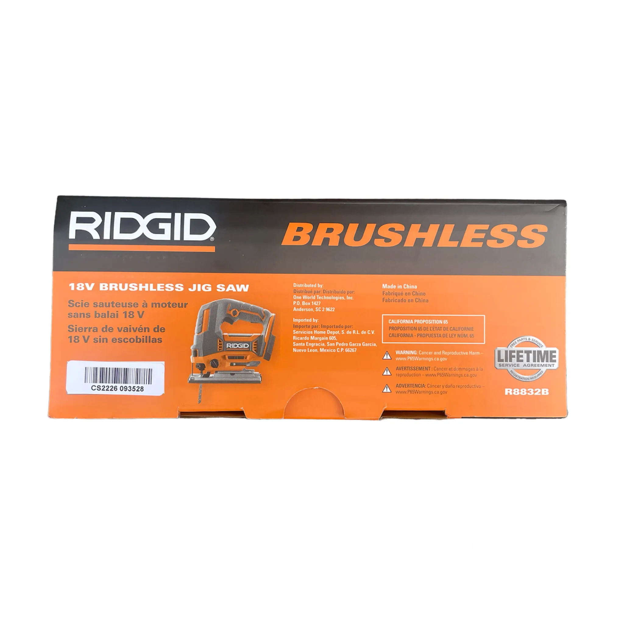 RIDGID 18-Volt Brushless Cordless Jig Saw