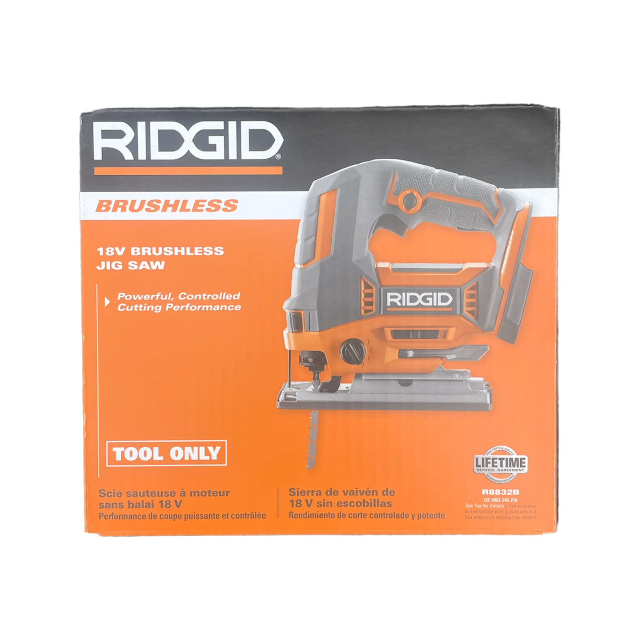 RIDGID 18-Volt Brushless Cordless Jig Saw