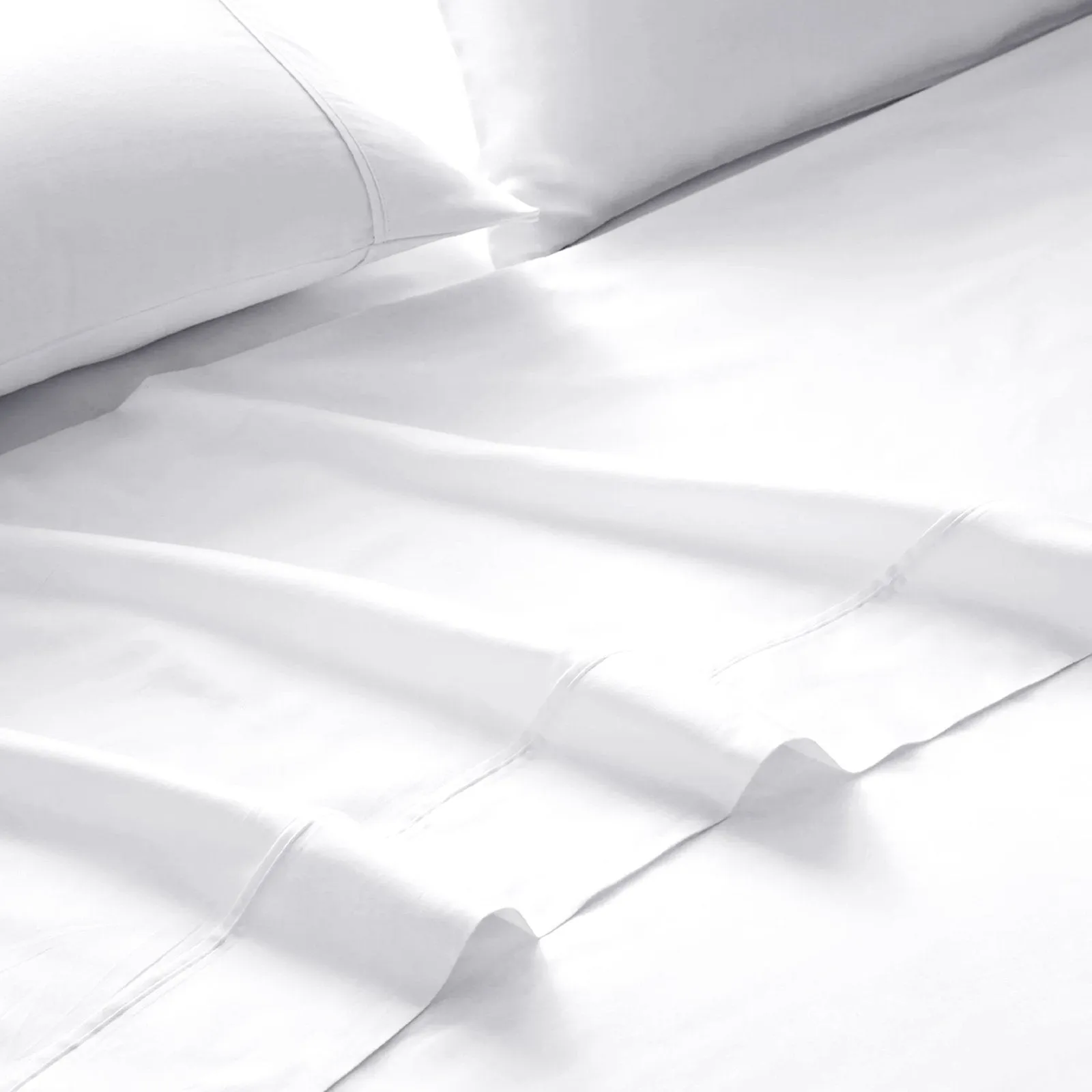 Royal Comfort 1500 Thread Count Cotton Rich Sheet Set 4 Piece Ultra Soft Bedding Double White