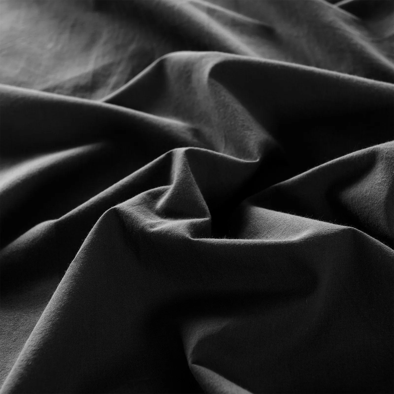 Royal Comfort Vintage Washed 100% Cotton Quilt Cover Set Bedding Ultra Soft Double Charcoal