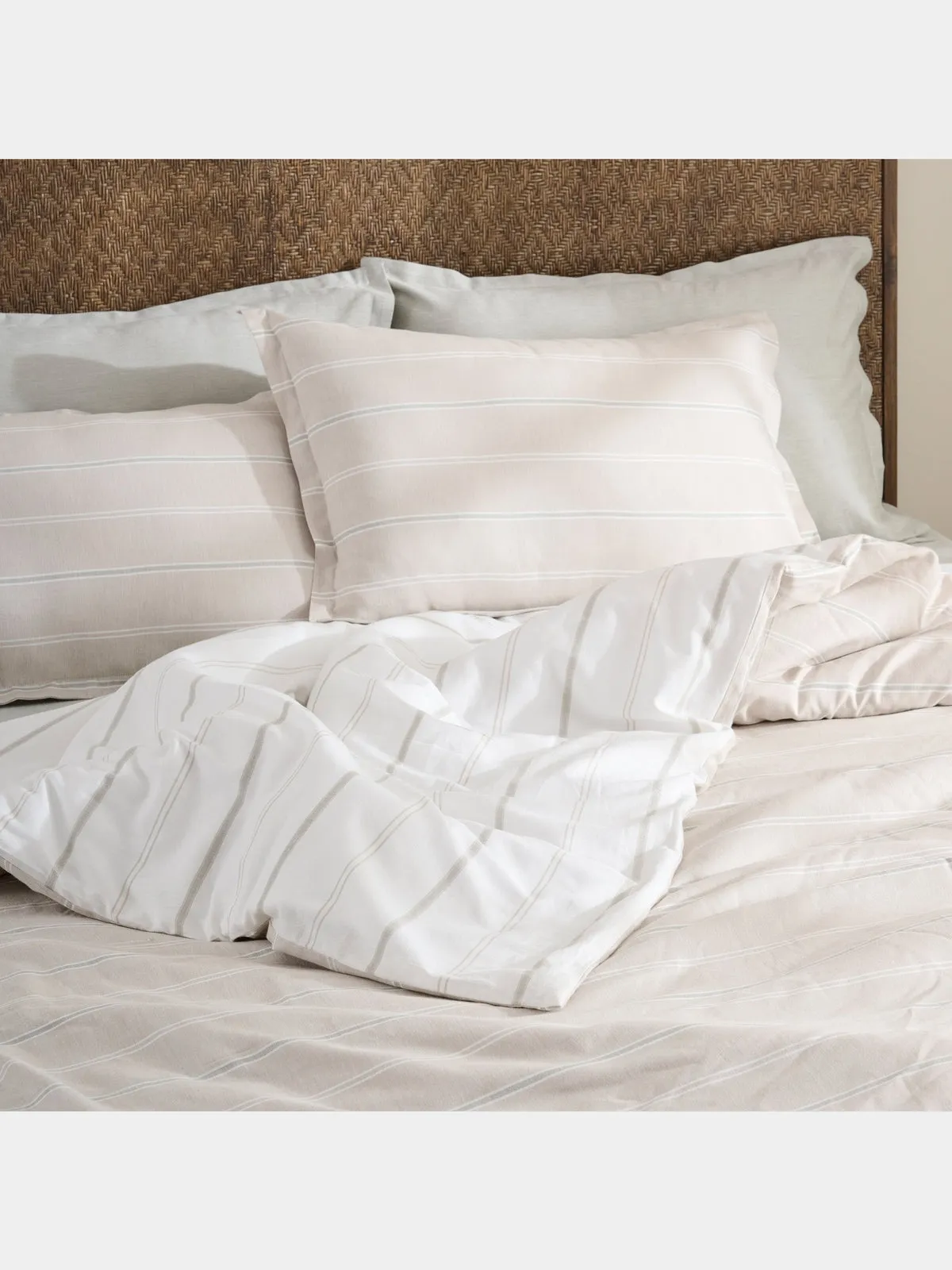 Sage Twinline | Cotton Bamboo | Chambray | Comforter