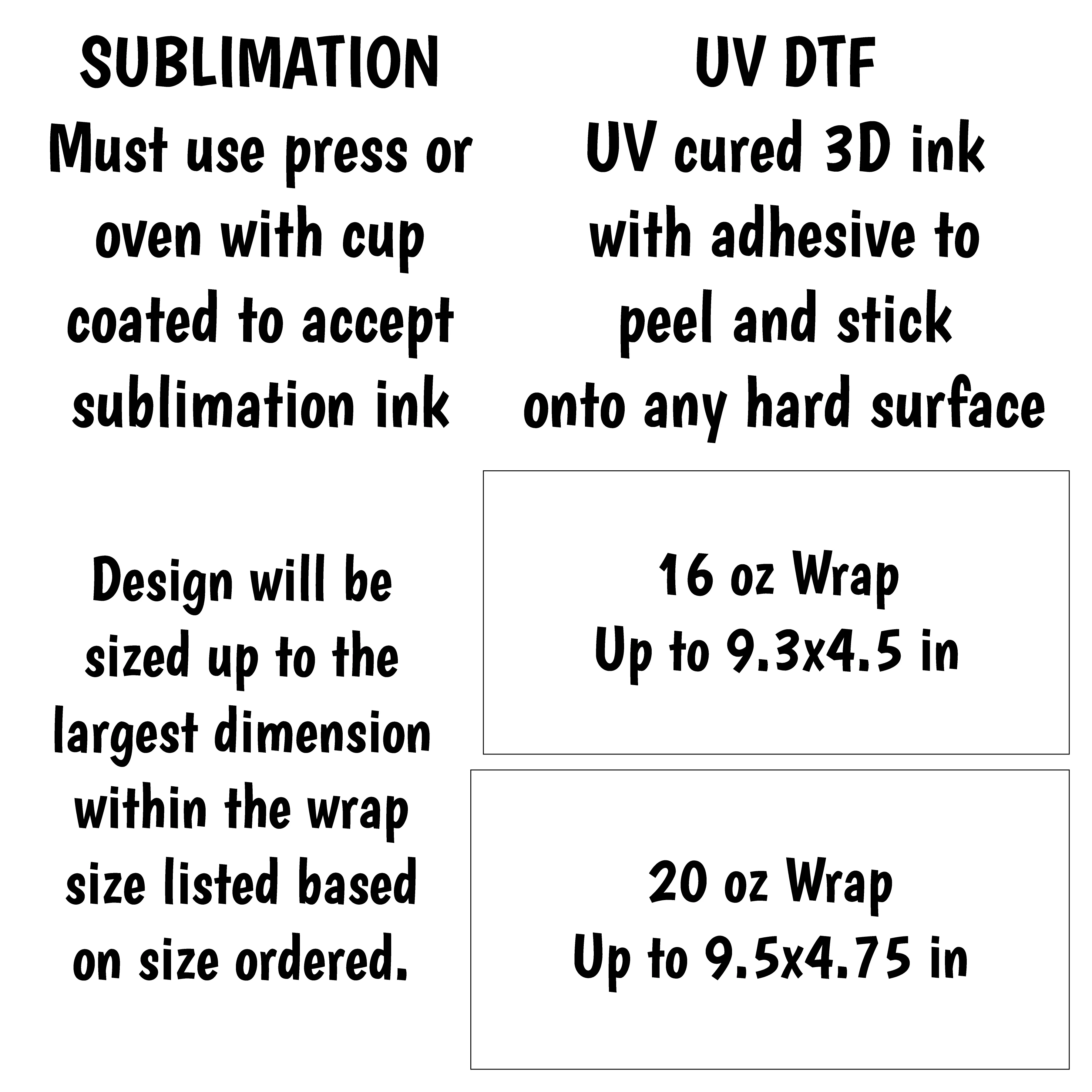 Same B... Different Day Wrap for 16/20 oz Cups - UV DTF or Sublimation (SHIPS IN 3-7 BUS DAYS)