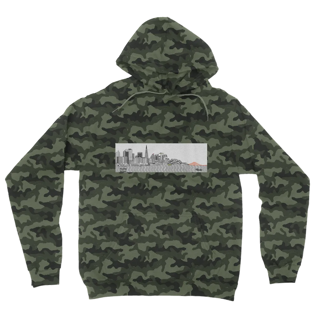 San Francisco Towel Camouflage Adult Hoodie