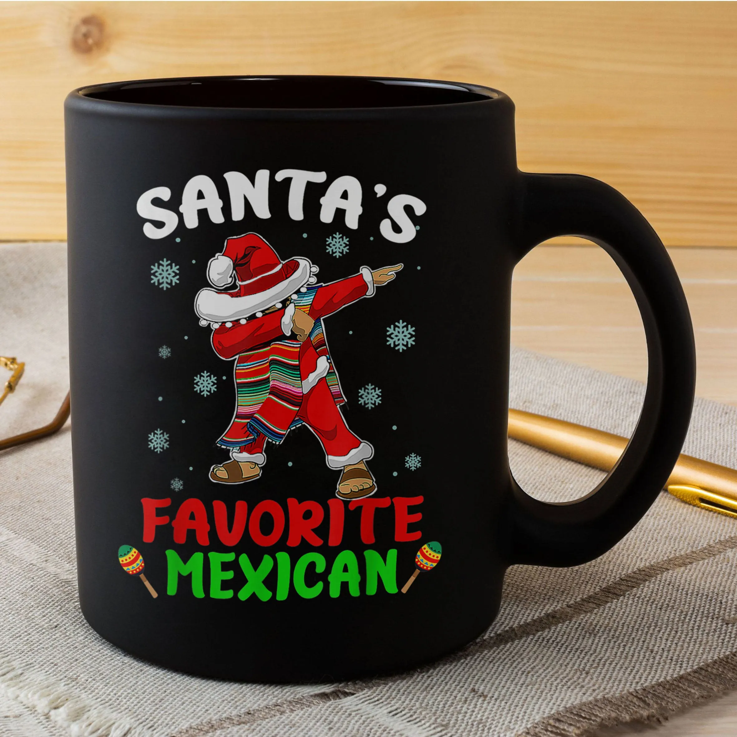 Santa's Favorite Mexican Christmas Holiday Mexico Funny Mug