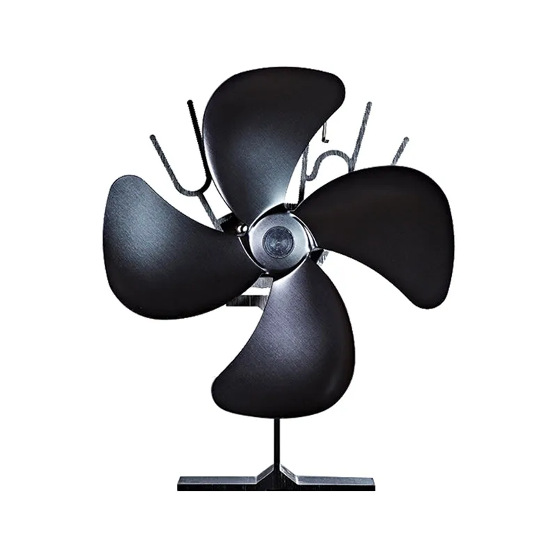 Scandia Eco Portable Black Fan Suitable for Radiant Wood Fire or Stove