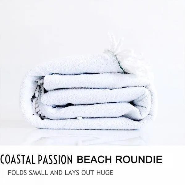 Seashells Round Beach Towel