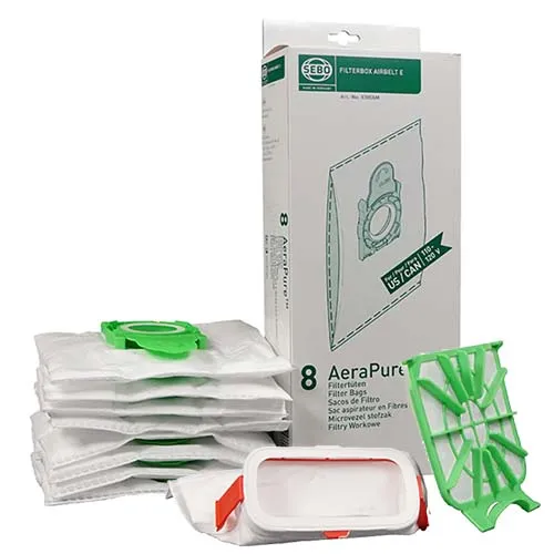 SEBO E3 vacuum bags   filters  service box 8334AM