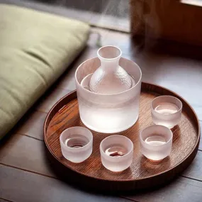 Serenity Frosted Glass Sake Set