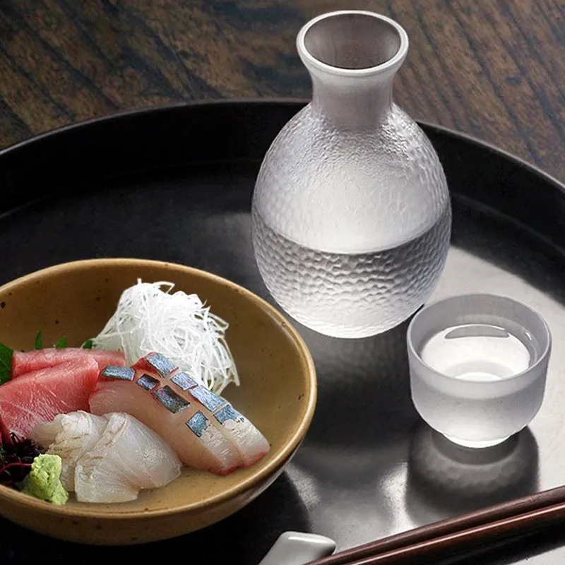 Serenity Frosted Glass Sake Set