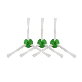 (Set of 3) Replacement Side Brushes with 3 Bristle Arms for iRobot Roomba Robot Vacuum Cleaner - Green