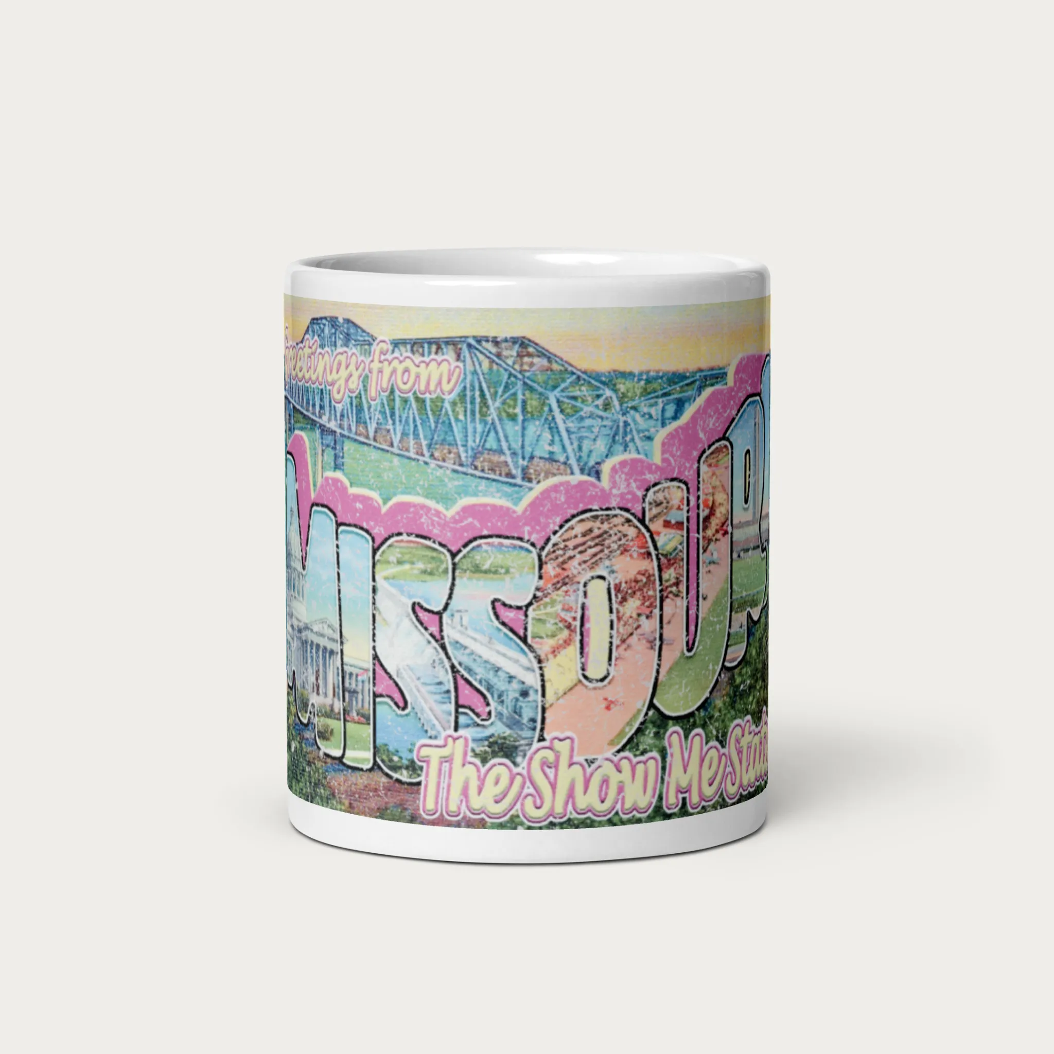 Show Me State Postcard Coffee Mug