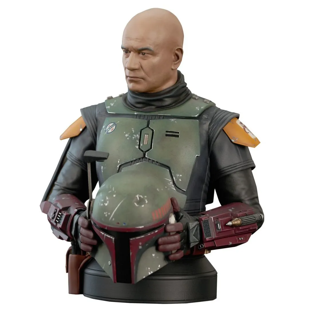 Star Wars: The Book of Boba Fett Unhelmeted Mini-Bust Statue by Diamond Gallery