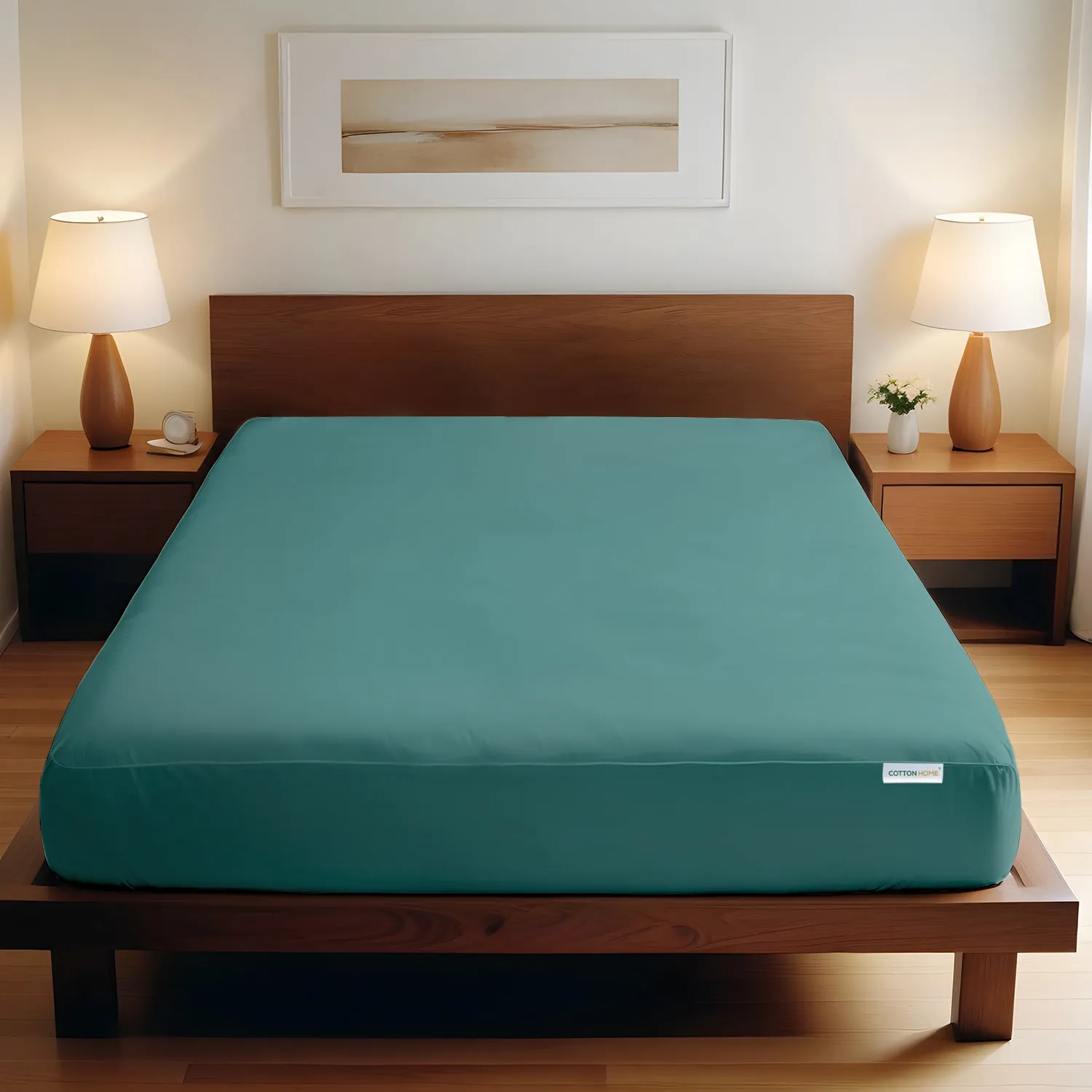 Super Soft Fitted sheet 90x200 20 CM - Teal