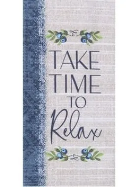 T Towel  Take Time To Relax Dual Purpose Towel R7800